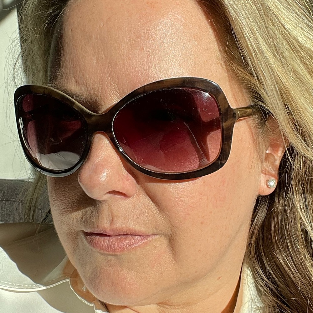 Oversized Sunglasses from Saks Fifth. Super flattering.